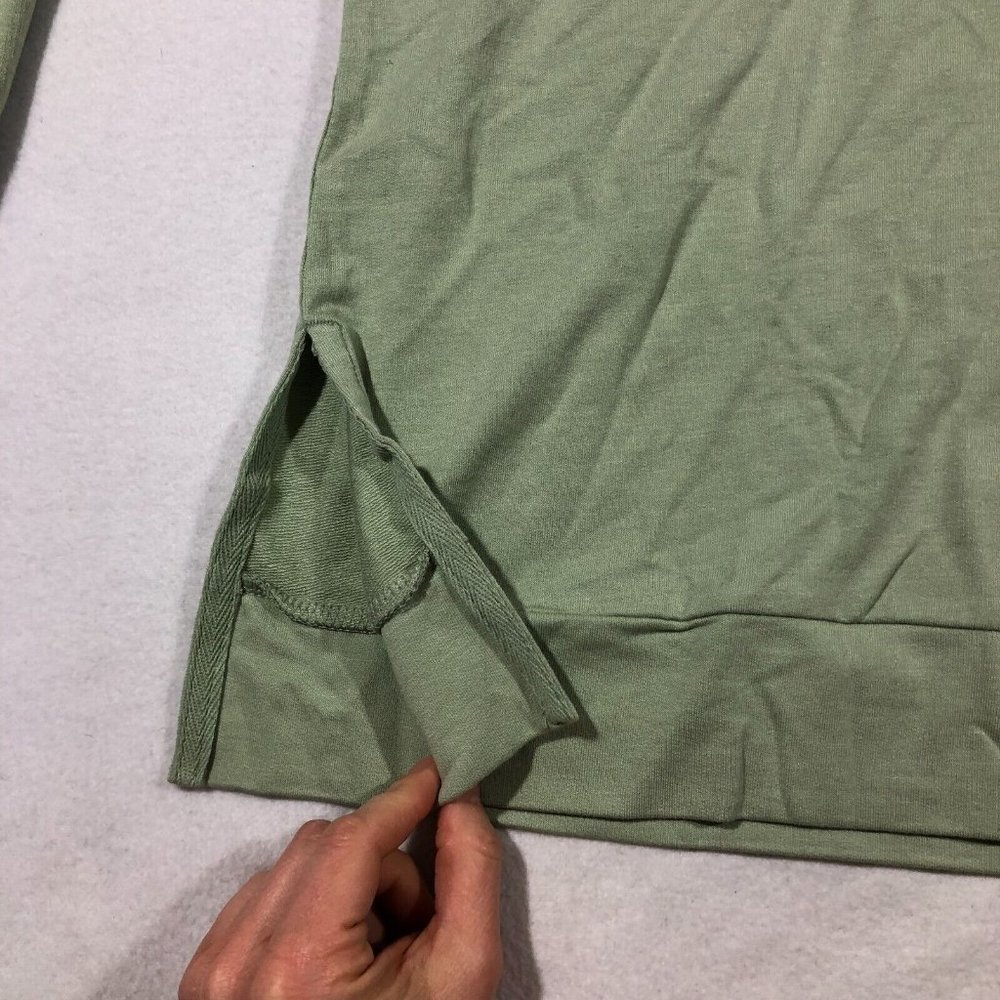 NEW Peach Womens XL Shafer Hoodie Top Bamboo UV P1481 Green NWT $89 - Picture 5 of 11